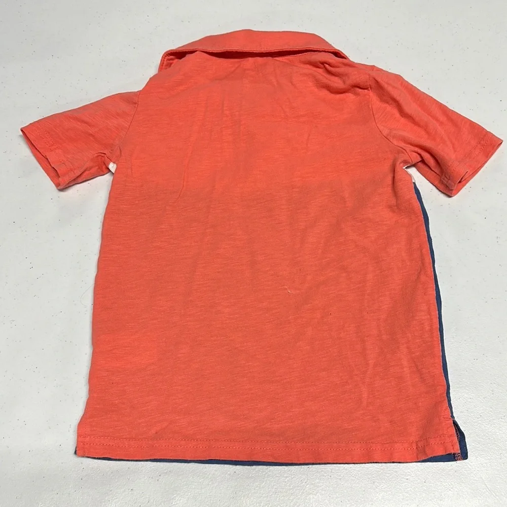 Boys Carter’s red, white, & blue polo shirt size 6 - Picture 2 of 3